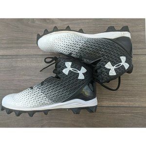 Under Armour Renegade Black & White Football Cleats Size 9 1269744-011
